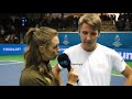 Interview with Stebe after beating Mikael Ymer 6-0, 7-5.