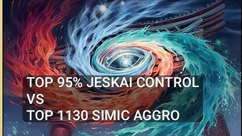 Top 95% Jeskai Control vs Top 1130 Simic Aggro | Standard | Mythic Rank | MTG Arena