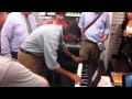 Jon Huntsman Plays Charlie Brown Song on Keyboard