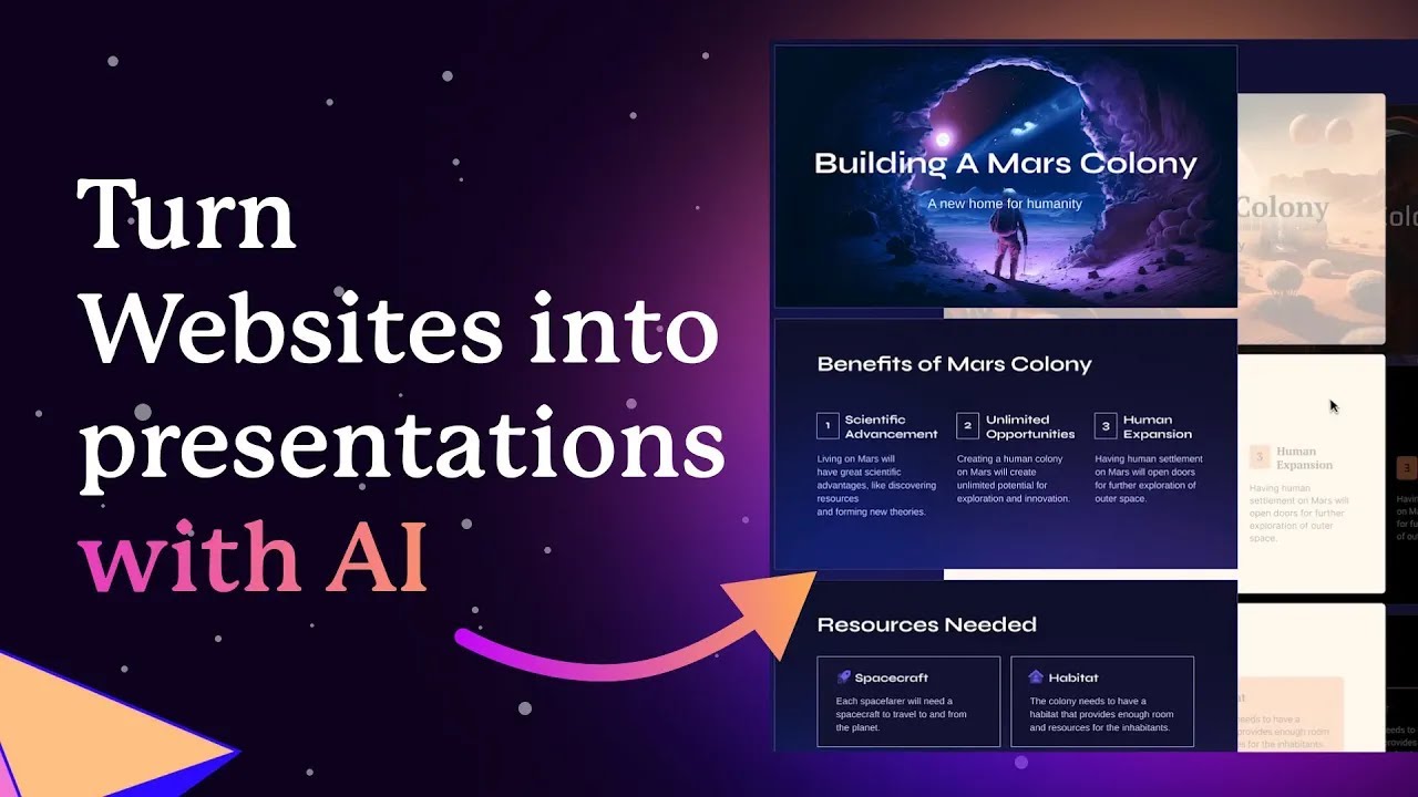 Turn any website into a beautiful presentation with AI | Import from URL | Gamma Tutorial
