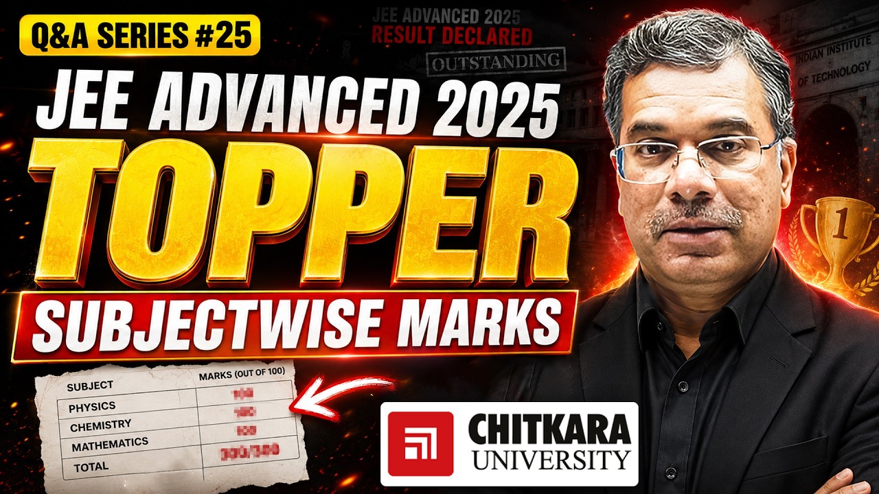 JEE Advanced 2025 Top Performers Analysis | Category Rankings & Subject ...