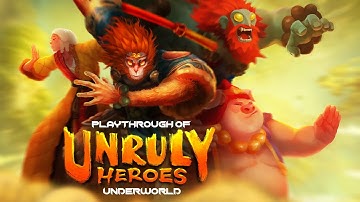 Unruly Heroes (PC) Underworld playthrough on hard difficulty