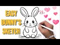 Cute Bunny’s Art Sketch 🐰 | Easy Sketch | Draw
