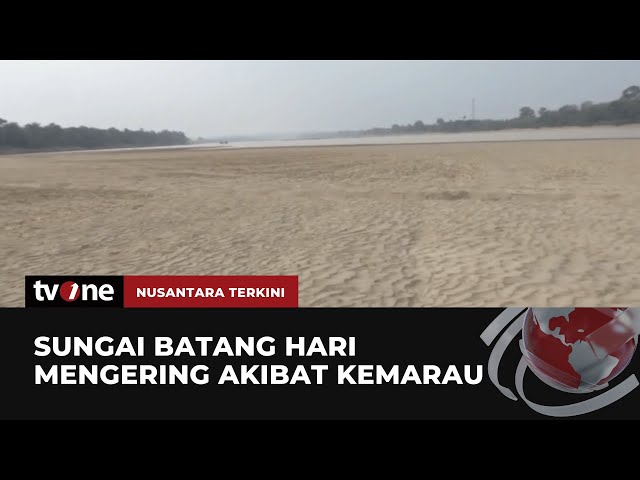 Sungai Terpanjang di Pulau Sumatera Mengering Akibat Kemarau | Nusantara Terkini tvOne class=