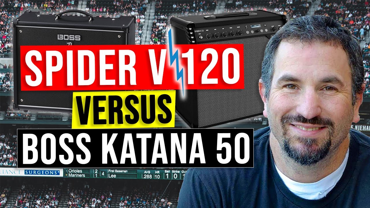 Amp Battle: Boss Katana 50 vs Line 6 Spider V 120 - YouTube