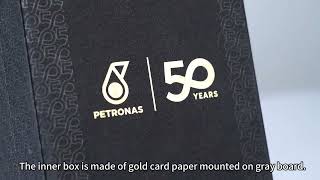 Luxurious Gold Stamping Book-Shaped Packaging Box
