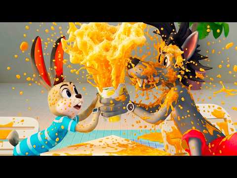 Dia de Spa ⭐ Eu Vou Te Pegar! ⭐ As aventuras de um Lobo e coelho ⭐Toon Mania - Diversão e Amigos