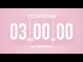 3 hours countdown flip clock timer  simple beeps 