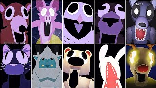 99 Nights In The Forest All Jumpscares Vs Wolf Vs Reindeer Vs Yeti Vs Bear