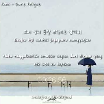 Ikon - Don't Forget (Lyrics Indonesia)