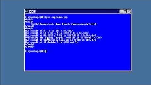 20 J2EE   Chapter03 JavaServer Pages Code Lesson1 Expression Language Basics