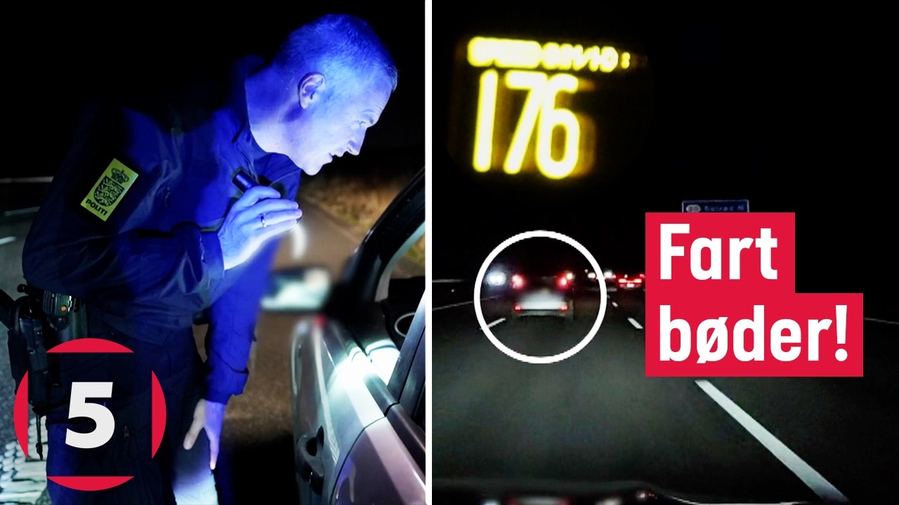Kasper griber ind mod fart og mobilbrug i trafikken | Politijagt | Kanal 5 Danmark
