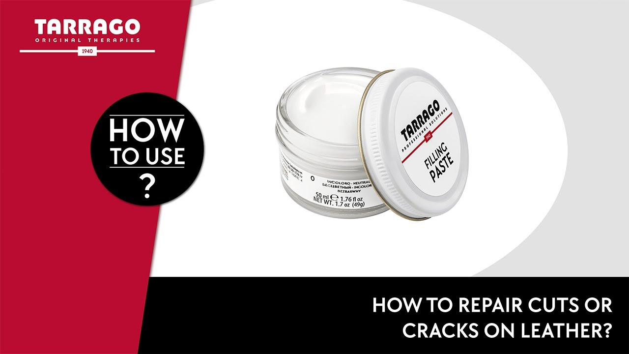 How to repair scratches or holes in leather? Tarrago Filling Paste 🧴