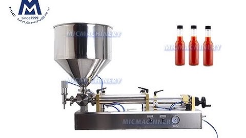 Sauce Filling Machine: how to fill sauce into bottles ( Sauce Bottle Filling Machine, 5-25 BPH )
