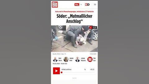 Eilmeldung: Anschlag in München – 24-jähriger Afghane fährt in Verdi-Demo #münchen #anschlag