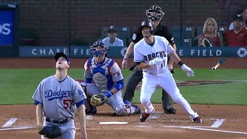 LAD@ARI: Pollock hits a leadoff homer to right-center