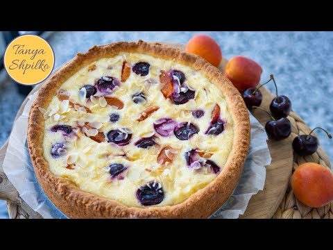 Шикарный Творожный Пирог с Абрикосами и Черешней | Apricot and Cherry Pie | Tanya Shpilko