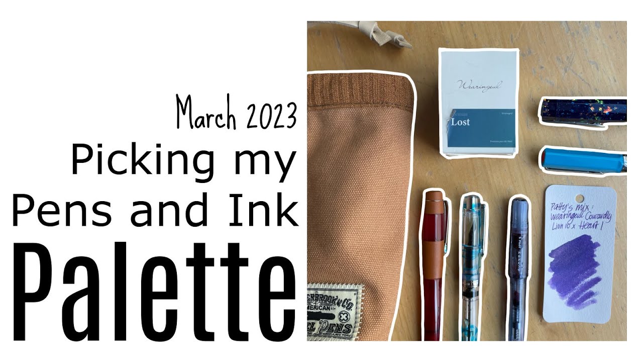 Picking fountain pens and inks for march 2023 esterbrook pen cup