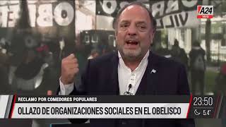 Ollazo de organizaciones sociales en el obelisco - #BastaBaby 01/06/202