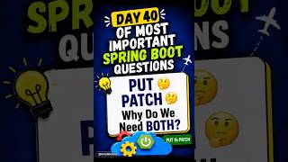 PUT vs PATCH 🤯 Why Do We Need BOTH? #springboot #java #backend #shortsfeed #shorts