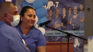 Final part: Mr. Katie Chulin Jones presents token of appreciation to Mayor Jorge Rosales.