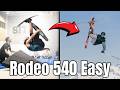How To Rodeo 540 QUICK! 😱 | Rodeo 5 and Flatspin Tutorial