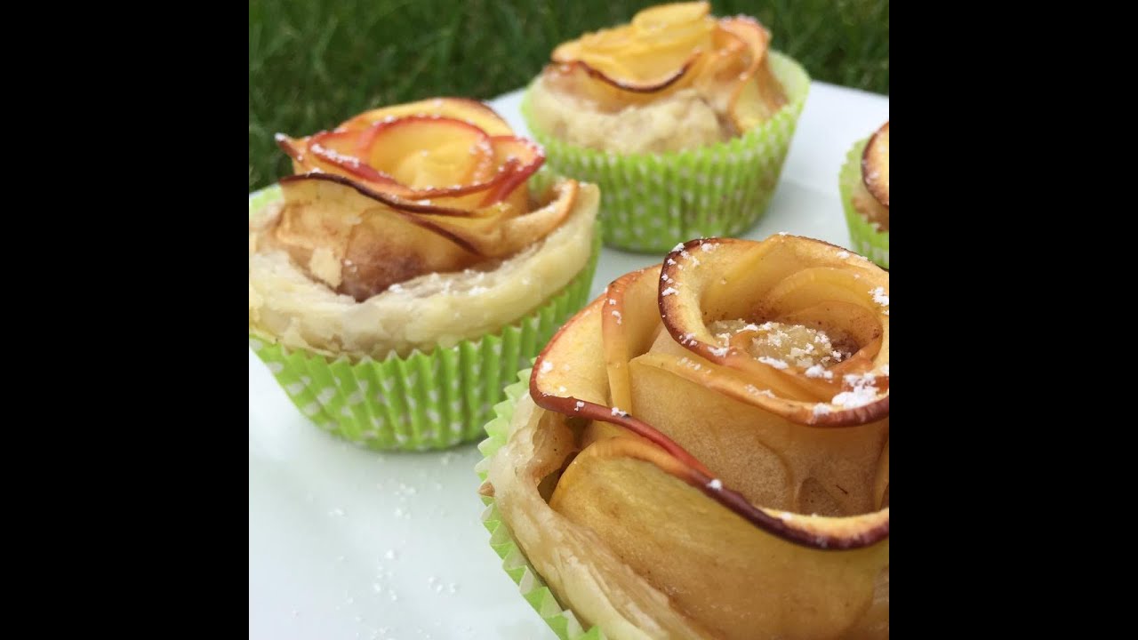 Vegane Apfelrosen Muffins YouTube
