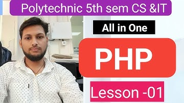 L-01,🔴LIVE, PHP ||  Polytechnic 5th Sem CS & IT \\ Bteup Exam  2025-26 ||  All in one || PHP