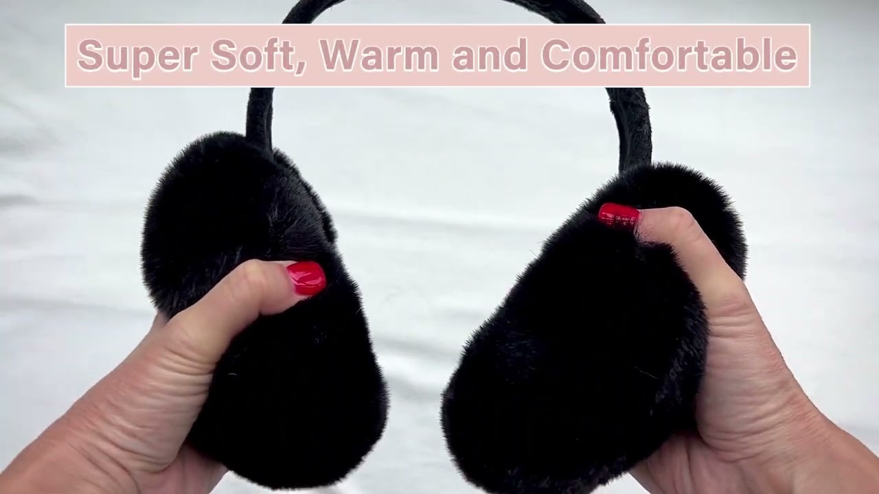 ❄️ Cute & Cozy Winter Chic Ear Muffs | Foldable Faux Fur 