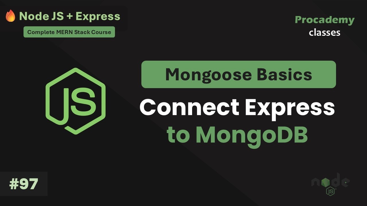Connecting Express to MongoDB Atlas with Mongoose | Handle Connection ...