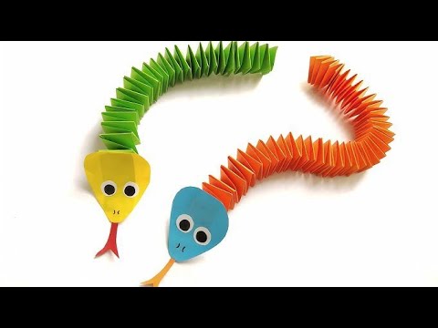 Amazing Paper Snake || Moving Paper Toys || New Origami Craft ideas ...