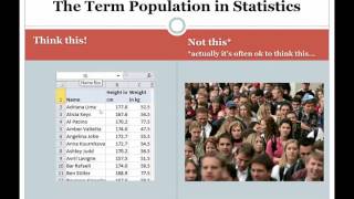 Population vs. Sample