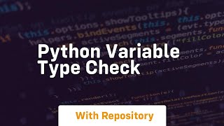 python variable type check