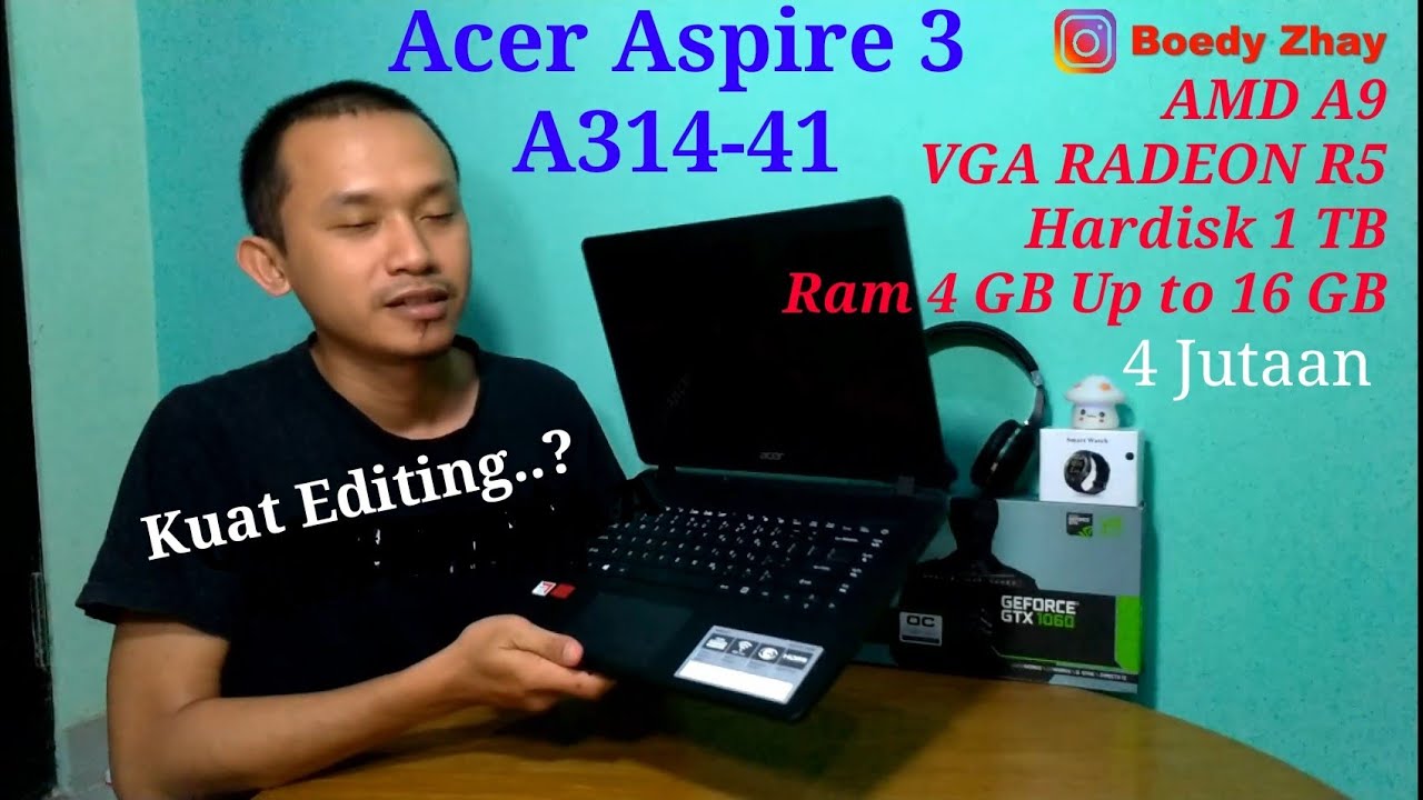 Acer Aspire 3 A314 41 AMD A9 Laptop Harian Desain  Grafis  