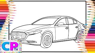 Mazda 3 Sedan 2024/Mazda on IPad Pro/Coloring of Cars/Spektrem/Shine [NCS Release]@coloringpagestv