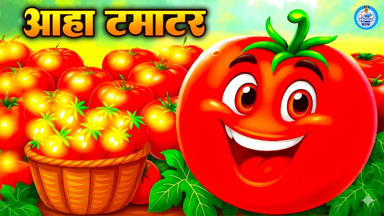 Aaha Tamatar Bade Mazedar - आहा टमाटर | Popular Hindi Rhymes For Childrens | Kids Song | 