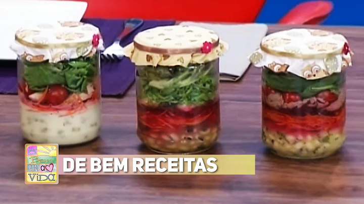 De bem receitas - Salada no pote