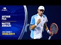 Arthur fils vs matteo arnaldi highlights  2023 us open round 2