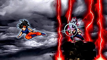 Goku Ultra Instinct V4 RN OP (New) VS Monarch Gohan Beast V3 OP in Jump Force Mugen