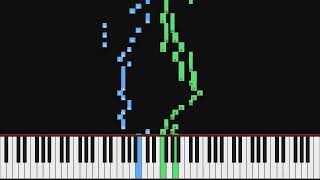 Johann Sebastian Bach - Sinfonia Nr. 12 A-Dur, BWV 798 | Piano Visualization