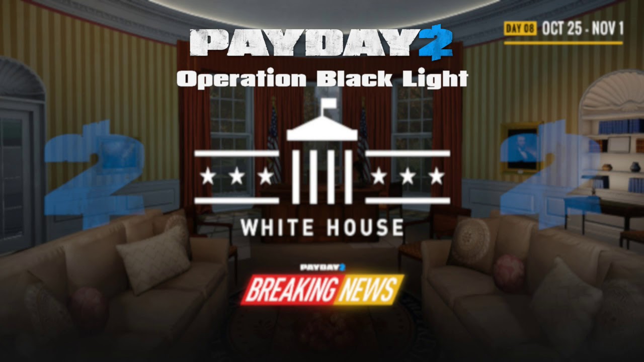 Pd2 Operation Black Light Control Extended Le Castle Vania Youtube - roblox notoriety white house heist