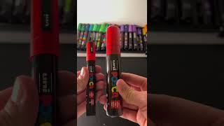 ASMR🎧 ACTIVATING A HUGE RED ❤️ POSCA 🤩 AND DRAWING WITH IT! VERY SATISFYING