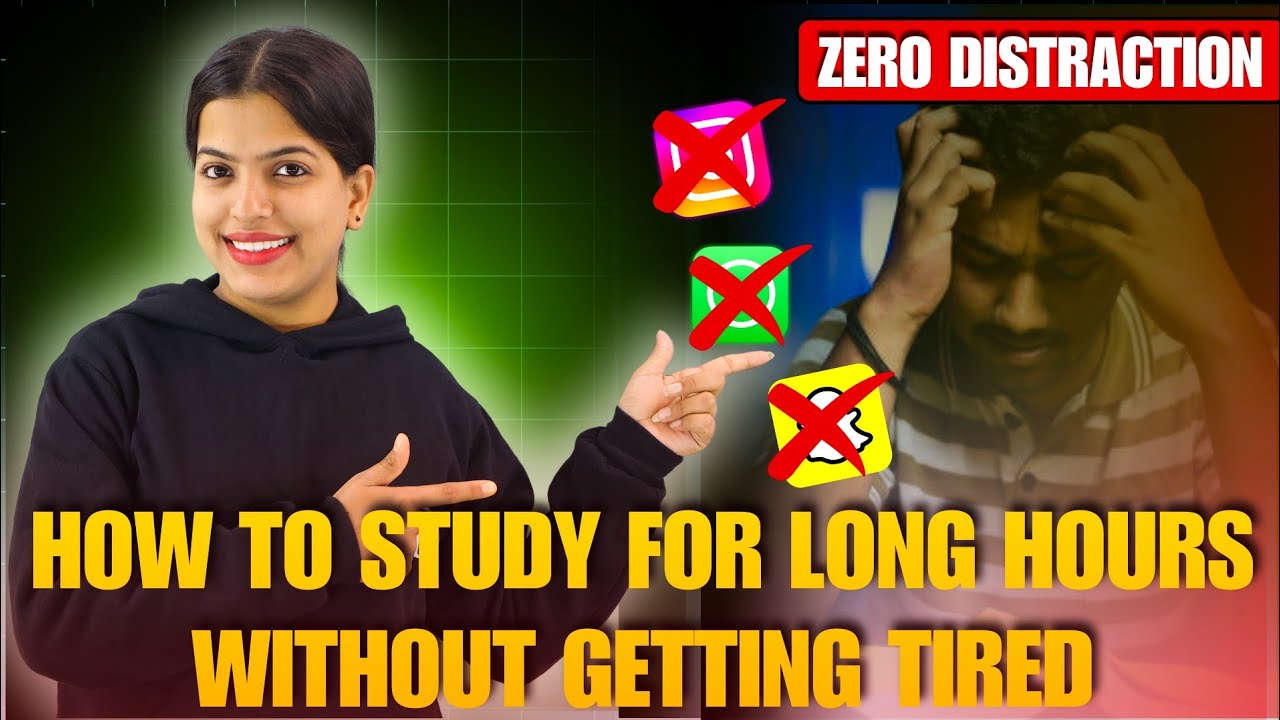 How to study for long hours without getting tired | Motivational Video ...