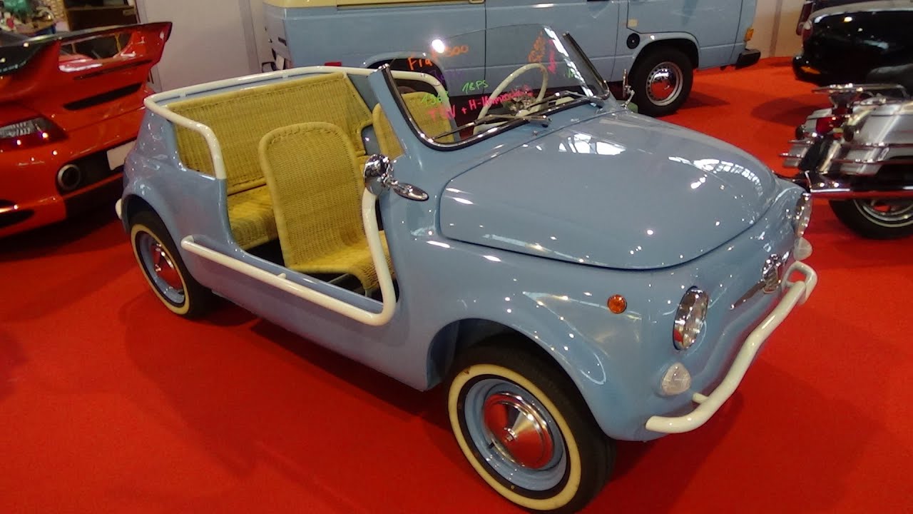 Fiat 500 Jolly 1960-1965 - Indoor Autoabdeckung - Blau