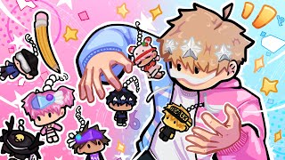 I turned 6 YOUTUBERS into KEYRINGS (and stickers..)