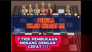 7 TRIK PEMBUKAAN CATUR MENANG DENGAN CEPAT | PEMULA WAJIB KUASAI !!! screenshot 3