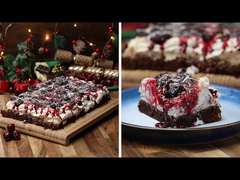 Delicious Chocolate Christmas Meringue Cake Recipe