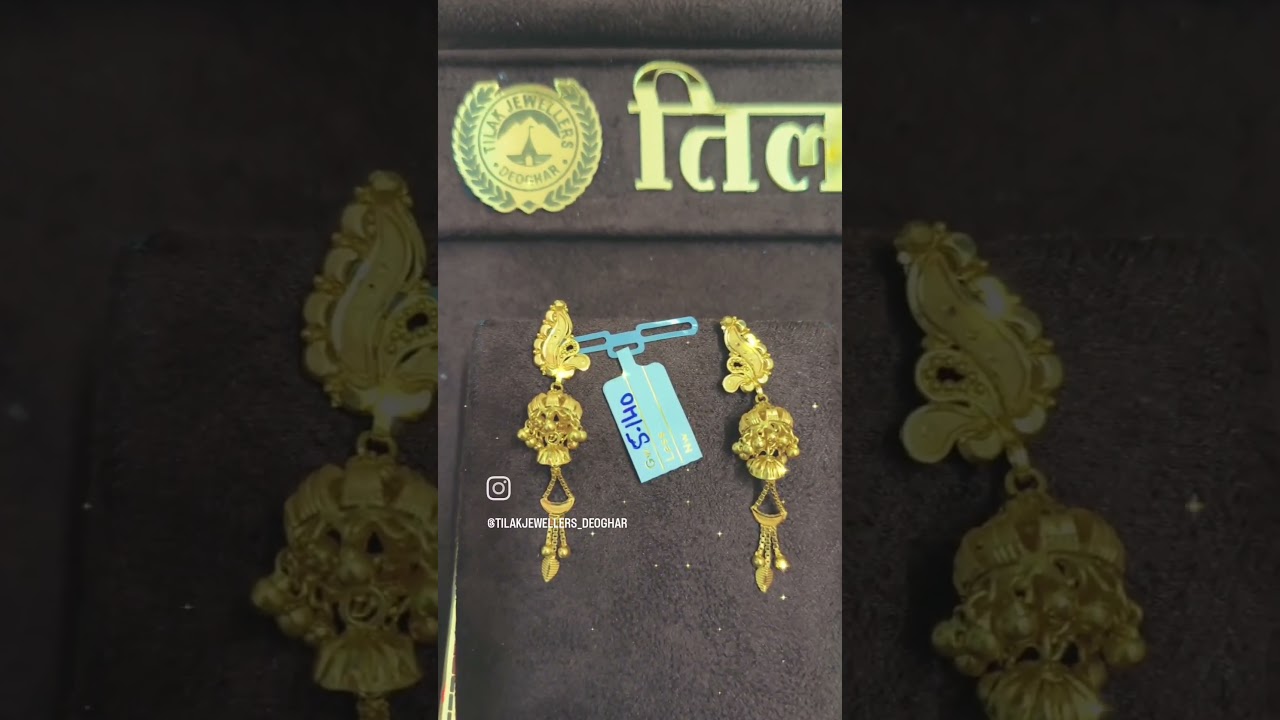 latest gold jhumka design 