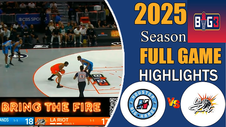 LA Riot  vs Houston Rig Hands Full Game Highlights Big 3 Week 3 2025  Big3 season 2025 |