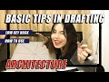 BASIC TIPS IN DRAFTING (ARCHITECTURE) | How to use the tools